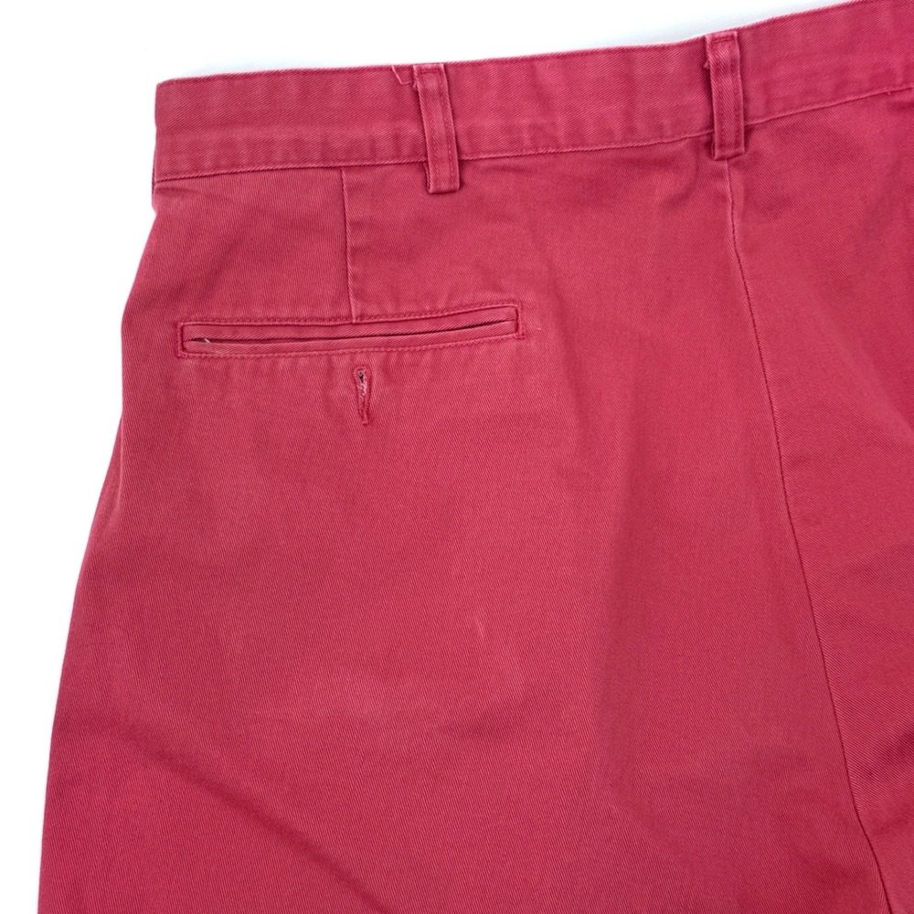 Polo Ralph Lauren Chino Shorts Mens 36  Coral  Pleated Cotton Classic - Picture 7 of 10